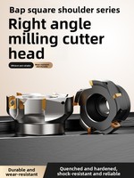 Fraise à face à angle droit 90 degrés 300R 400R BAP50/63/80 R0.8 42CrMo pour usinage CNC, taille personnalisable, ODM OEM