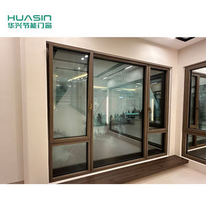 Fournisseur de fenêtres en bois plaqué aluminium de qualité supérieure, norme canadienne 2025, performance d'étanchéité supérieure, chêne rouge, Huasin Bulk Custom - Product Image 5