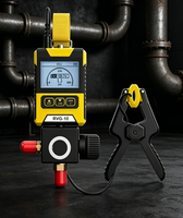 NECOOL RVG-10A Digital Single Gauge with Temperature Clamp IP65 Waterproof Universal Tool for HVAC Refrigeration System