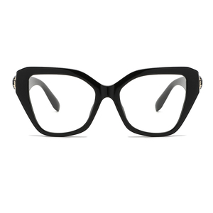 Nuovi Occhiali da Vista con Montatura Grande Stile Cat Eye, Lenti Anti Luce Blu, Decorazione a Testa <span class=keywords><strong>di</strong></span> <span class=keywords><strong>Serpente</strong></span>, Alla Moda, Semplici - Product Image 6