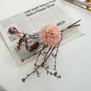 Bouquet de fleurs artificielles Plain Realm, petit, noué à la main, en soie plastique, pour mariage, décoration de la maison, accessoire - Product Image 4