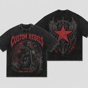 Camiseta Extra Grande Personalizada de Algodón de 260 g/m², Camiseta con Gráficos Desgastados, Corte Cuadrado, Estilo Urbano, Logotipo Personalizado, Camiseta para Hombre - Product Image 1