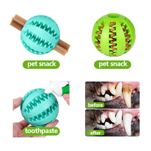 Jouets distributeurs de friandises pour animaux de compagnie, jouets durables en caoutchouc pour nettoyer les <span class=keywords><strong>dents</strong></span> <span class=keywords><strong>des</strong></span> chiots, balles à friandises pour <span class=keywords><strong>chien</strong></span> anti-ennui - Product Image 5