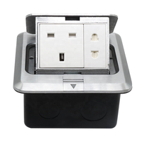 Caja de Conexión de Red RJ45 OEM, Impermeable, Tipo Emergente Oculto, de Cobre Amarillo, para Piso, en Yueqing
