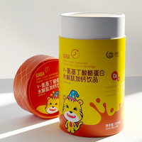 Tube en papier rond biodégradable de qualité alimentaire pour l'emballage de compléments alimentaires, de vitamines, de protéines et de poudres à boire
