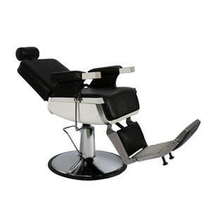 Kursi Barber Profesional Warna Cokelat dengan Pompa Hidrolik, Kursi Kayu yang Dapat Direbahkan untuk <span class=keywords><strong>Salon</strong></span> Spa, Peralatan Kecantikan Laris untuk Barbershop - Product Image 3