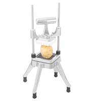 Machine à découper les frites motorisée en alliage d'aluminium, trancheuse à fruits et légumes en acier inoxydable, coupe-tranches en forme de cale