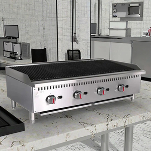 <span class=keywords><strong>Griglia</strong></span> a Gas da Banco in Acciaio Inox Certificata ETL con Controllo a Doppia Zona, Facile da Pulire, Multifunzionale e di Lusso - Product Image 1