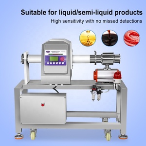 גלאי מתכות בעל רגישות גבוהה לקווי ייצור של רטבים, ריבות, מיצים, שמנים ומזון נוזלי עם הסרת זיהומים אוטומטית - Product Image 1