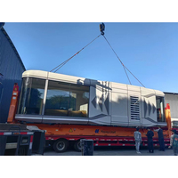 Maison Modulaire Préfabriquée Compacte Prête à l'emploi en Panneaux Sandwich Étanche Extensible Portable pour Hôtels et Centres Commerciaux
