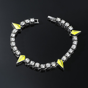 2026 Hot Selling Cool Popular Simple Design Double Color Geometric Chain <b>Bracelet</b> Hiphop Men's <b>Bracelet</b> Trendy Jewelry Wholesale - Product Image 4