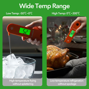 Thermomètre alimentaire rechargeable, étanche IP68, -50°C ℃ ~300 ℃   Utilisation à une main pour le four de <span class=keywords><strong>cuisine</strong></span> et le barbecue - Product Image 4