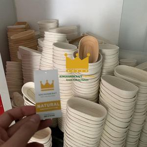 Cesta de Ratán Artesanal para Fermentar Pan de Levadura, Brotform Ovalado con Forro de Lino Extraíble - Product Image 3