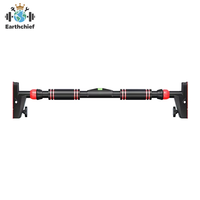 Barre de traction horizontale portable en acier rouge et noir de haute qualité, la plus vendue, à fixer sur la porte, équipement de gymnastique professionnel