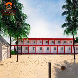 Bâtiments modulaires préfabriqués Cbox pour bureau de chantier, dortoir, camp de travailleurs, maison conteneur à deux étages en kit - Product Image 1