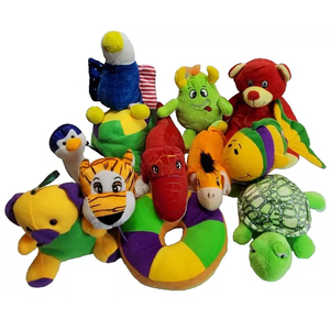 Giá Rẻ Các Kiểu Carnival Phong Cách Thú Nhồi Bông Đồ Chơi Sang Trọng Màu Tím Màu Xanh Lá Cây Vàng Mardi Gras Mix 8Inch Sang Trọng Mix Sang Trọng - Product Image 5