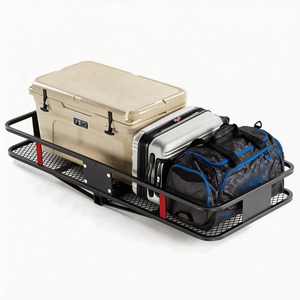 Panier à bagages pliable compatible Steal <span class=keywords><strong>de</strong></span> haute qualité pour véhicule monté sur <span class=keywords><strong>attelage</strong></span> <span class=keywords><strong>de</strong></span> remorque Porte-bagages arrière <span class=keywords><strong>de</strong></span> <span class=keywords><strong>voiture</strong></span> - Product Image 1