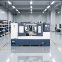 Tour CNC à double broche de haute sécurité, centre de tournage de précision à économie d'énergie