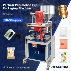 Máquina Empacadora Automática Vertical <span class=keywords><strong>de</strong></span> Sobres para Gránulos <span class=keywords><strong>de</strong></span> Azúcar y Sal, <span class=keywords><strong>de</strong></span> 10 a 50 Bolsas por Minuto, para Pequeñas Empresas - Product Image 1