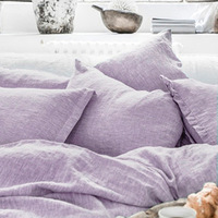 100% lin français décor à la maison luxe enveloppe taies d'oreiller couleur unie lit taie d'oreiller lin taie d'oreiller couverture