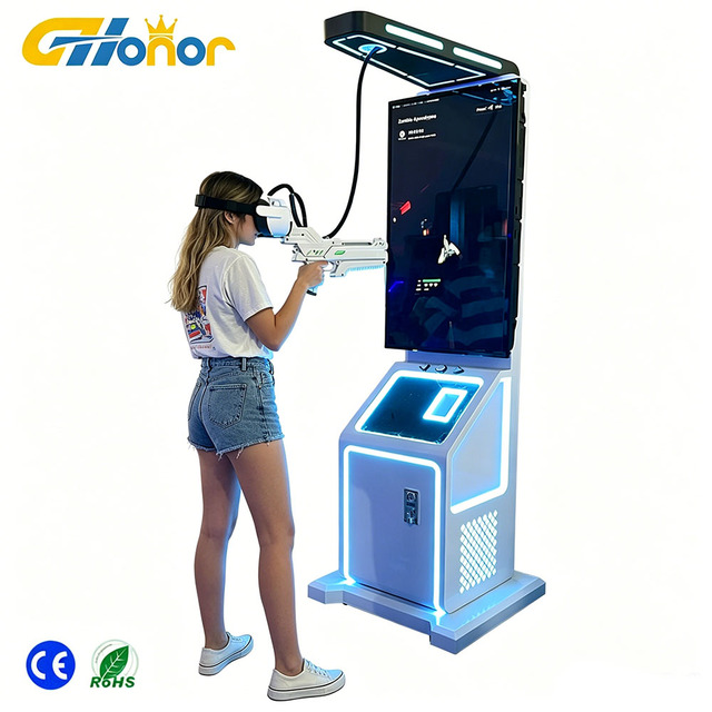 Hot Selling Indoor Playground Virtual Reality Machine Coin Operated Game VR Shooting Simulator Machine for Children and Adult