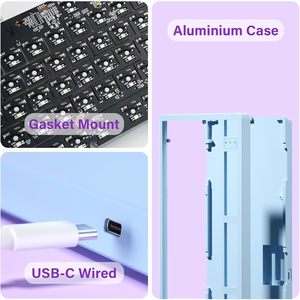 Teclado para Juegos Inalámbrico LEOBOG Hi98C PRO, Teclado para Juegos Programable de Modo Triple, Iluminación RGB Intercambiable en Caliente - Product Image 6