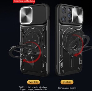 <span class=keywords><strong>Cover</strong></span> per <span class=keywords><strong>iPhone</strong></span> 17 Pro Max con Anello Magnetico Girevole a 360 Gradi e Supporto Integrato, in TPU e PC, Compatibile anche con <span class=keywords><strong>iPhone</strong></span> 17E e 16 - Product Image 2