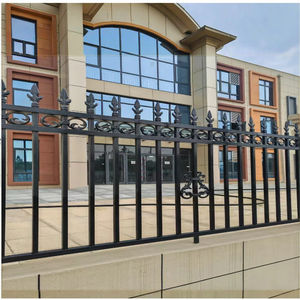 Valla de Hierro Forjado de 7x10 Pies, 220' de Altura Total, Panel de Valla de Acero con Poste de Acero, Equipo de Inspección, Valla de Hierro Metálico 10x7 para Casa - Product Image 3