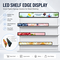 Écran d'affichage LED P1.875 P2 GOB pour étagères avec télécommande USB pour les magasins de détail, les supermarchés, les métros, les ascenseurs, OEM