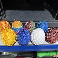 Bola de Slime Deformable Impresa en 3D, Juguete Creativo Antiestrés para Girar con los Dedos, Nuevo Modelo de Huevo de Dragón Giratorio y Transformable, Personalizado