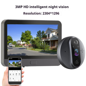 Graffiti Smart elettronica Cat Eye 4K HD schermo visivo remoto campanello sistema di sicurezza per la cattura automatica di vetro casa - Product Image 5