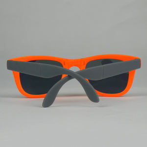 Vente en gros Lunettes de soleil pliantes classiques vintage Miroir personnalisé Protection UV400 Lunettes de soleil tendance Orange Gris Bleu Rouge Vert - Product Image 2
