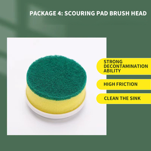 5 in 1 Multi-function Kitchen Handheld Cleaning <b>Brush</b> With 3 <b>Brush</b> Heads Cleaning <b>Brush</b> - Product Image 5