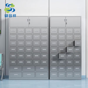 <span class=keywords><strong>Armoire</strong></span> à tiroirs multi-usages en acier inoxydable durable, écologique et au design minimaliste, pour usage commercial en milieu hospitalier de médecine traditionnelle chinoise - Product Image 4