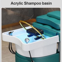 Mobilier de salon de beauté Tête de lavage des cheveux Thérapie Spa Thai Soins infirmiers Circulation d'eau électrique Shampooing Lit Unités pour salon de coiffure