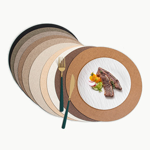 Hochwertige Hitzebeständige Maßgefertigte Nordische Runde Leder-Tischunterlage Wasserdicht Ölfest Langlebig 2mm Dick Umweltfreundlich für Hotels Restaurants - Product Image 3