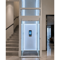 Promotion : Ascenseur panoramique compact à 5 étages, cabine transparente, capacité 250 kg, installation facile, idéal pour la maison