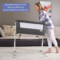 Lit bébé facile à assembler avec matelas et drap en tissu – Nouveaux lits bébé