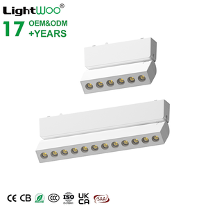 Système d'éclairage sur rail magnétique 48V avec ruban LED tissé, projecteur COB et corps en verre pour bureaux, maisons et hôtels - Product Image 1