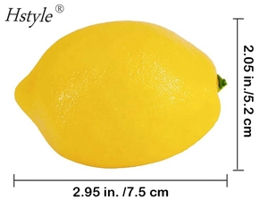 Fruta de imitación para el hogar, decoración Artificial para fiesta de cocina, simulación de limón amarillo, FZH321, 10 Uds. - Product Image 2