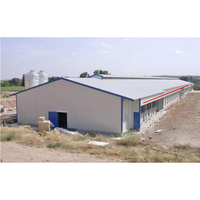 Estructura de acero impermeable para construir gallinero móvil para exteriores