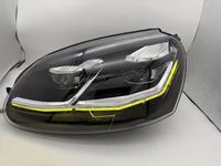 Nouvel ensemble de phares LED bicolores 12V avec yeux de démon jaunes pour Volkswagen Golf Mk5 2006-2011