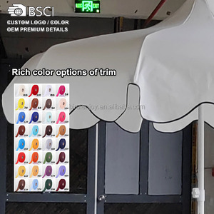 <span class=keywords><strong>8</strong></span> 'Heavy Duty in alluminio palo esterno giardino parasole grande esterno Patio ombrellone e Base con finiture rosse per cortile Hotel piscina