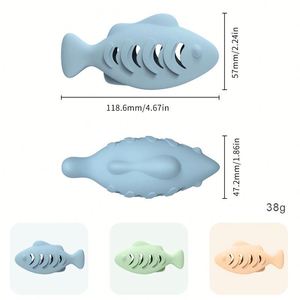 Fish-Shaped Silicone Catnip-Filled Boredom Buster Interactive Chew <b>Toy</b>-Eco-Friendly & Safe for <b>Cats</b> - Product Image 6