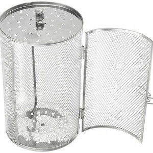 QUARKZMAN 2 Griglie Rotonde Da Cottura In Acciaio Inox 13 Cm - Per Friggitrice Ad Aria, Forno, Pentole, Con Piedini 20mm - 2