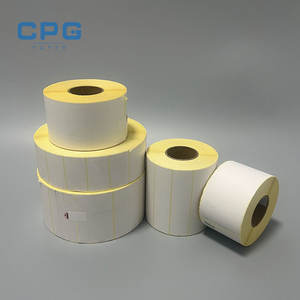 Custom Wholesale Thermal Shipping Label <b>Paper</b> <b>Rolls</b> High Quality 3"x5" Oil Resistant Self Adhesive Label for Express Delivery - Product Image 1