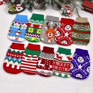 Christmas Halloween Pet Knit Sweater Winter Warm <strong>Dog</strong> Cat Clothes Festive Pattern Knitwear for Small Medium <strong>Dogs</strong> - Product Image 3