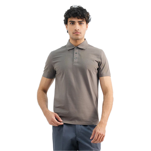 Chemise polo de golf pour homme 100% coton, manches longues, unie, décontractée, couleur unie, brodée, douce - Product Image 4