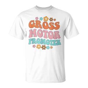 Camiseta Gross Motor Promoter Groovy Physical Therapist PT Squad - Product Image 1