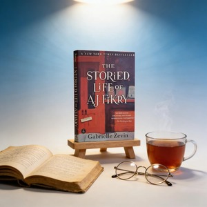 La vie riche en histoires d'A.J. Fikry par Gabrielle Zevin. Livre classique intemporel, chaleureux et réconfortant sur le destin, l'amour et la vie ordinaire - Product Image 1